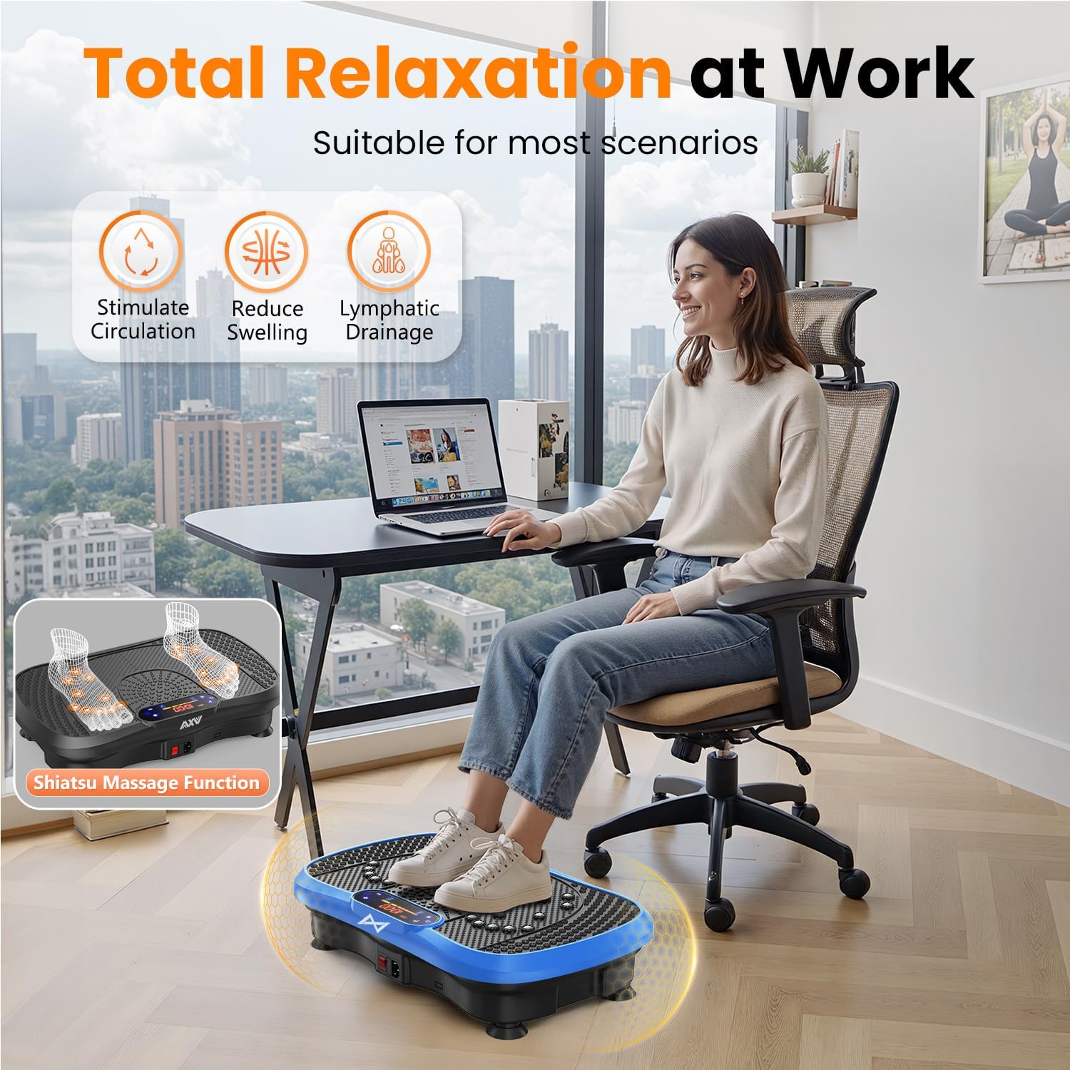 Vibration Plate Fitness Platform Exercise Machine
