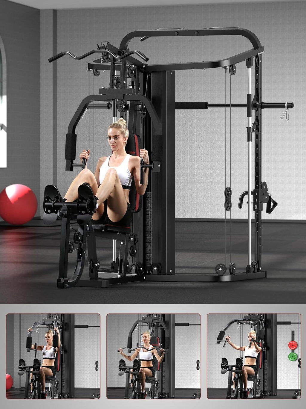 Multifunction Home Gym Equipment Workout Station