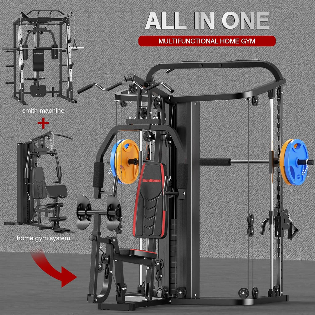Multifunction Home Gym Equipment Workout Station